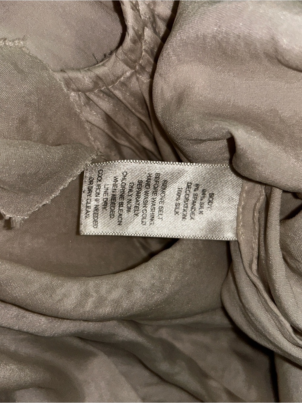 Silver Ruffle Silk Front Tank Top -  Express - Picture 6 of 6